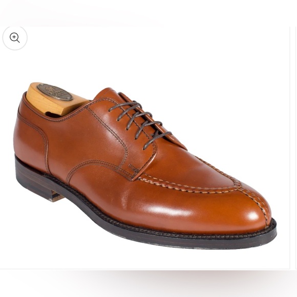 Alden Tan Leather Men's Oxfords - Picture 1 of 15